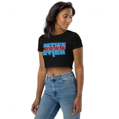 Active Stick Chicago Flag Crop Top - Image 2